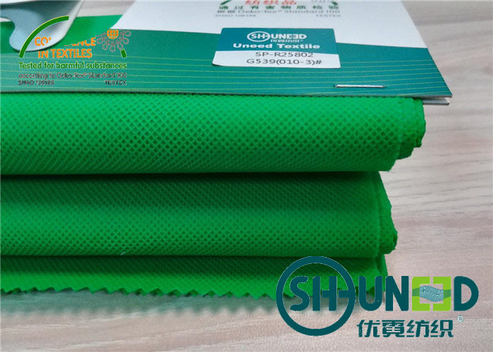 Textile tissé vert de pp Spunbond non pour le textile médical et à la maison antimicrobien